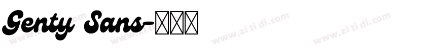Genty Sans字体转换
